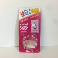 Vtg 1984 The First Years Outlet Safety Caps Child Original Packaging Prop RARE