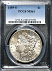 1889-S Morgan Silver One $1 Dollar - PCGS MS61 - San Francisco  CC586