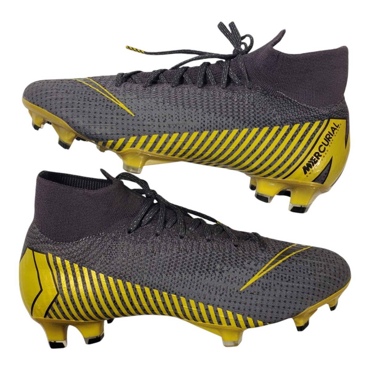 NIKE Shoe MERCURIAL SUPERFLY 6 ELITE FG Men Size 5 Gray