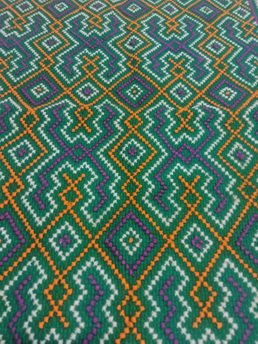 Shipibo embroidered-painted cloth 374 - Picture 2 of 2
