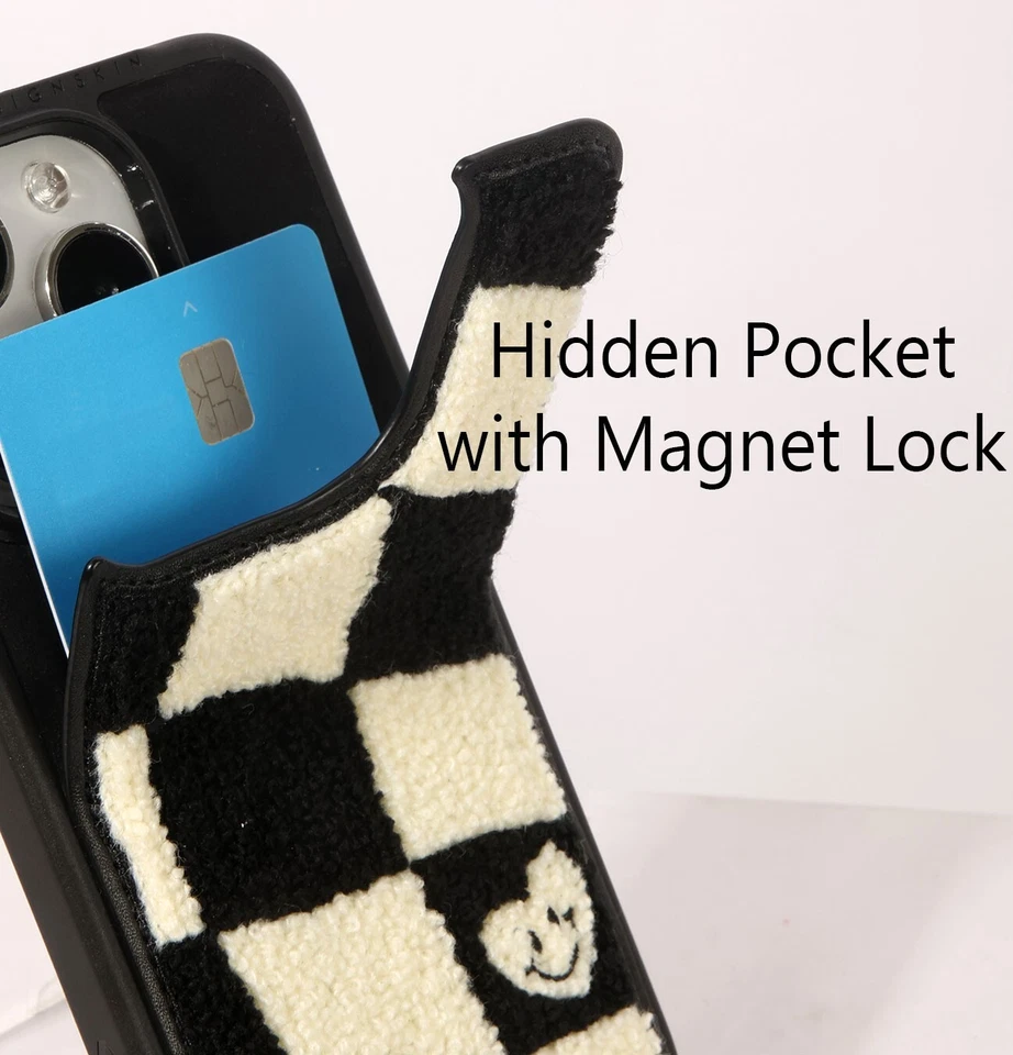 For Samsung Galaxy S23 Ultra Smooth Fur Case with Card Pocket - Image 2 of 4