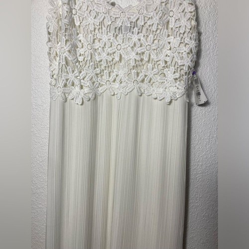 NWT French Connection Posy Lace strappy midi maxi dress US 6 off white - Picture 3 of 9