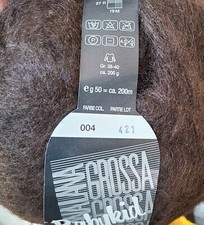 Kid Mohair Babykid Lana Grossa Baby 5 Ball Skeins Blend Discont Yarn Brown Lot