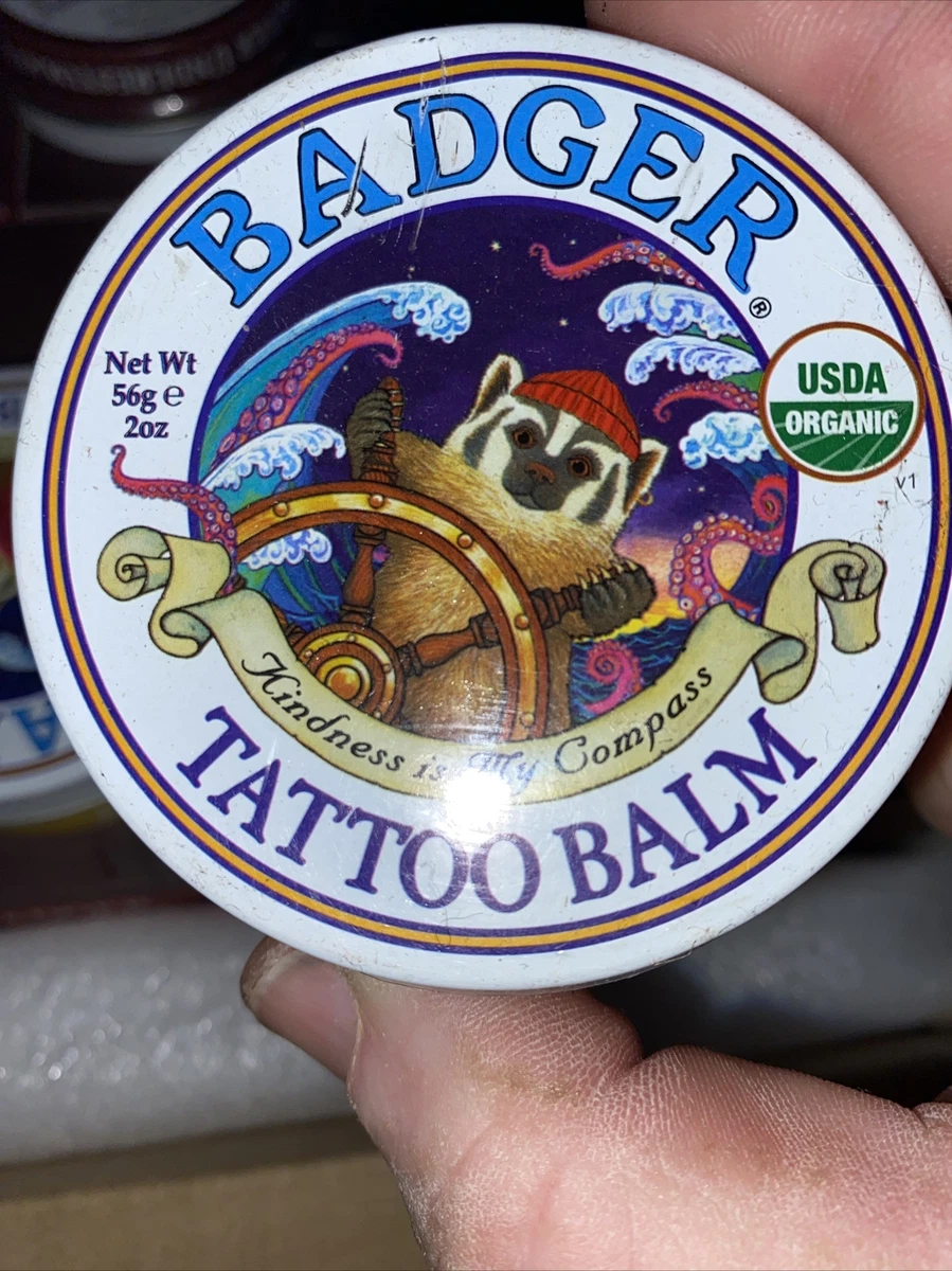 2 Pack Badger Tattoo Balm Tin, 2 oz