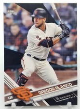 2017 Topps Series 1 GREGOR BLANCO Black Parallel /66 San Francisco Giants #47 SP