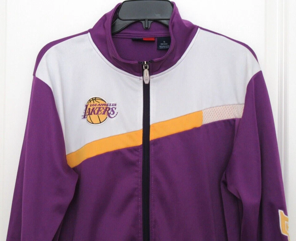 Chaqueta de calentamiento para mujer Los Angeles Lakers majestuosa con logotipo bordado talla XL Foto 3 de 4