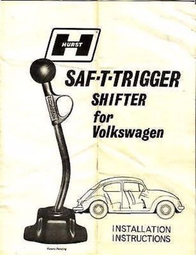 Hurst Shifter PLATE VW Beetle Karmann Ghia Dune Buggy Bus EMPI Volkswagen Type 3