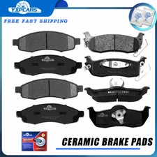 For Nissan Armada Titan Infiniti QX56 Front + Rear Ceramic Disc Brake Pads