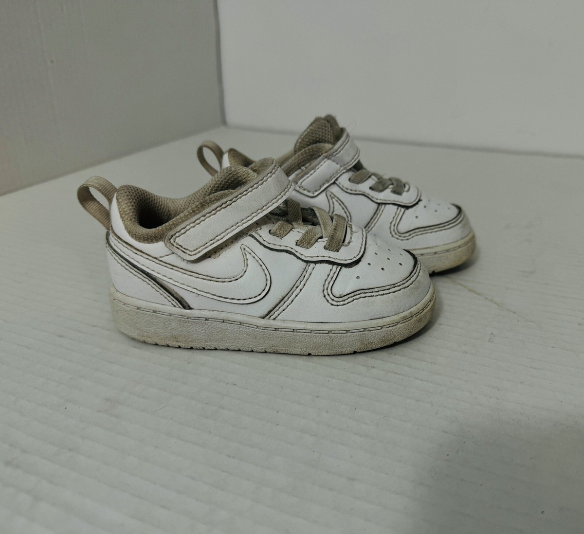 Kids Toddlers Nike Court Borough Low Sneakers, Size White