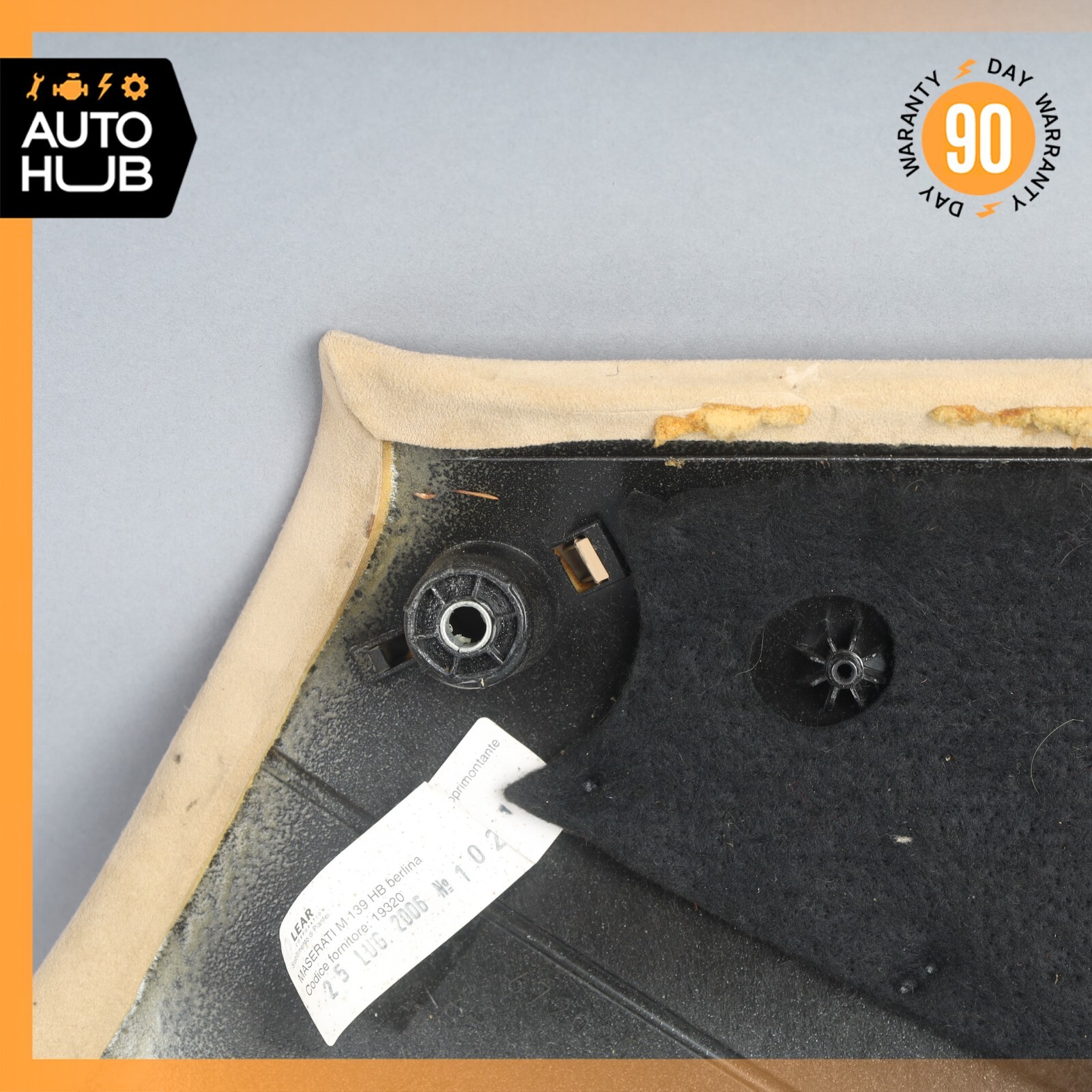 03-13 Maserati Quattroporte M139 Rear Left Quarter Upper C Pillar Suede OEM 79k