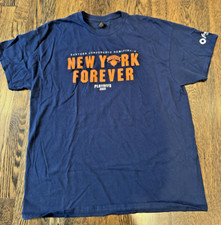 NEW YORK KNICKS 2025 PLAYOFF FOREVER GILDAN TEE SHIRT BLUE XL