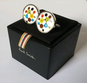 cufflinks smith paul enamel molecule rrp stainless steel box brand