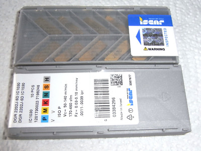 NEU 10 ISCAR DGR2202J-6D IC1030 Wendeplatten mit Rechnung DGR 2202J-6D