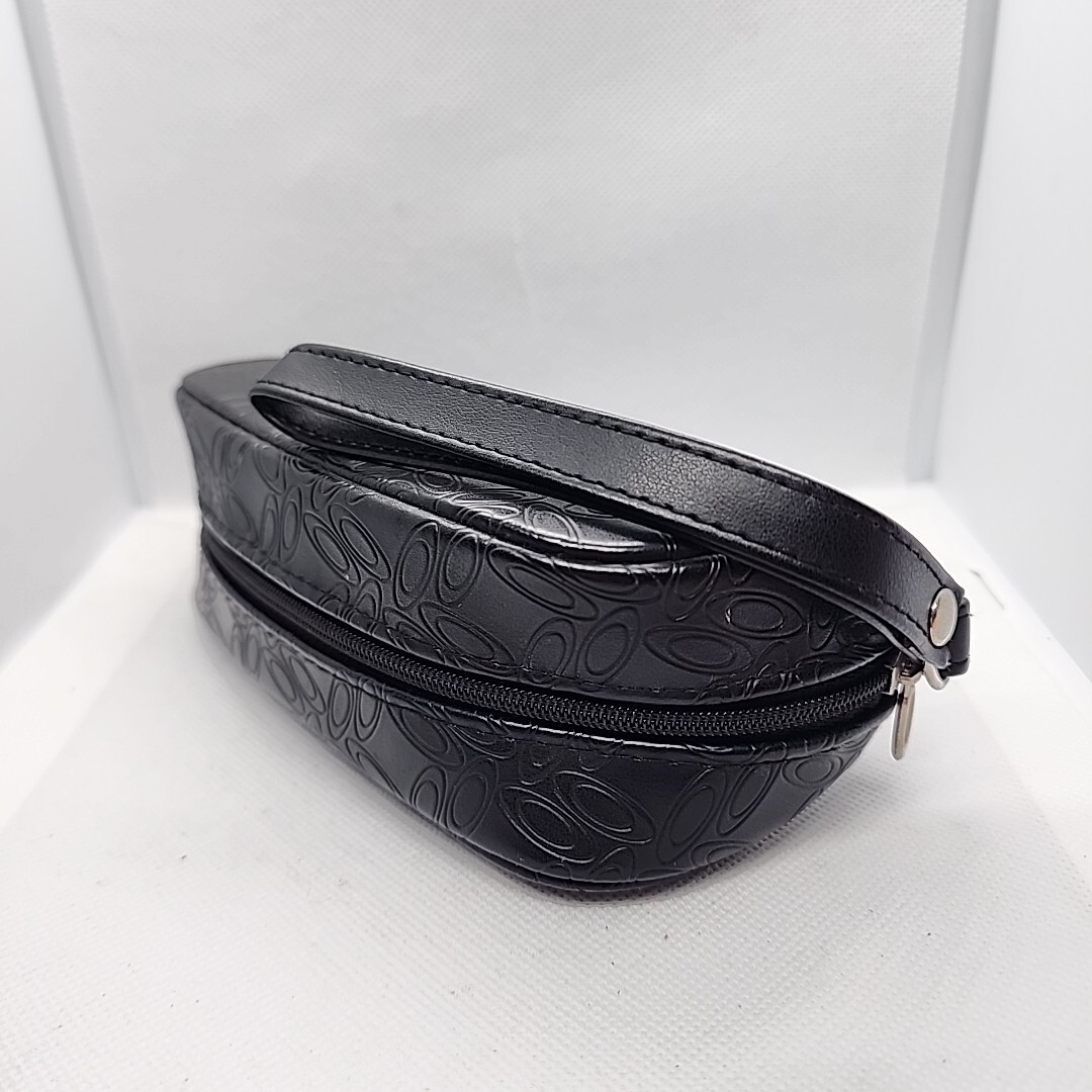 Oakley Black Leather Zippered Sunglasses Protective Case  display picture 1