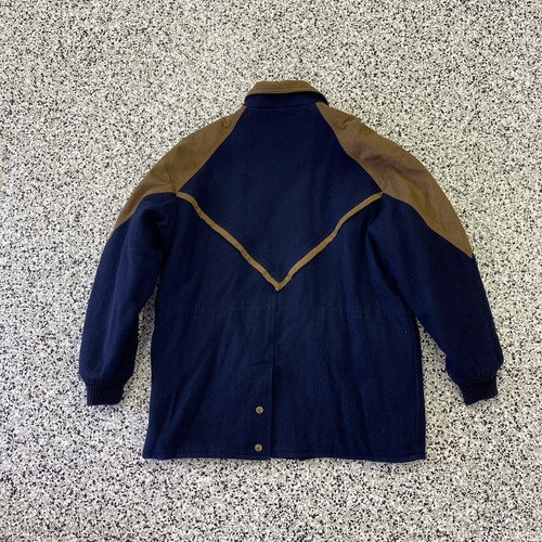 Cripple Creek Jacket Mens Medium Blue Wool Zip Quilt Lined Size Medium - Picture 5 of 7
