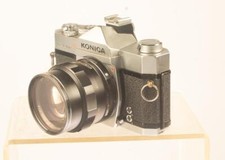 KONICA AUTOREFLEX T w/HEXANON f57/1.4 FAST STANDARD LENS 0 SUPER CLEAN REF 8085H