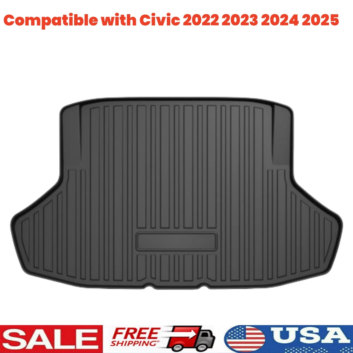 2022-2025 Civic All-Weather Trunk Mat Cargo Liner