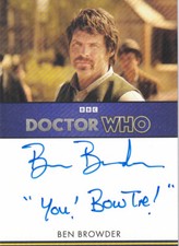 2024 Doctor Who Series 5 - 7 Ben Browder Inscription Autograph 