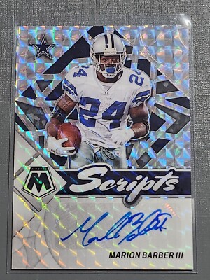 2022 Panini Mosaic - Scripts Marion Barber III #S-MBA (AU)