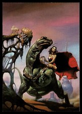 Comic Images Boris Fantasy Art Exotic Card # 39 Space Guardian Woman Monster
