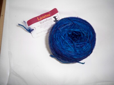 Laneras Barefoot Superwash Uruguayan Polwarth Yarn 100g BLUE LAGOON