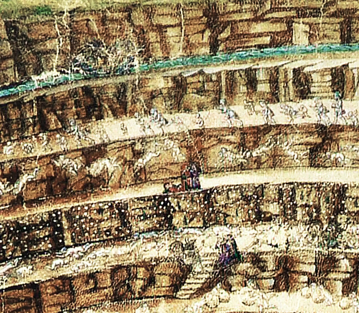 1485 Sandro Botticelli The Map of Hell Dante, The Divine Comedy