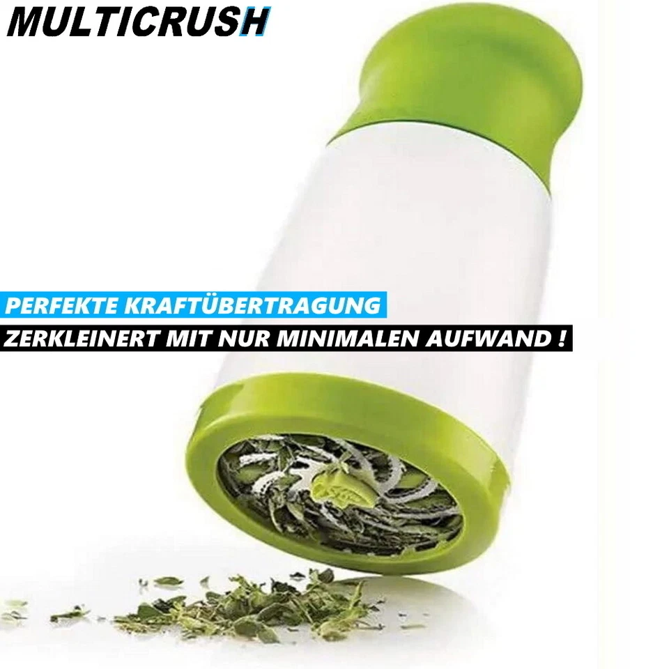 MULTICRUSH Multizerkleinerer Multihacker Grinder Kräuter Gemüse Reibe manuell - Bild 4 von 4