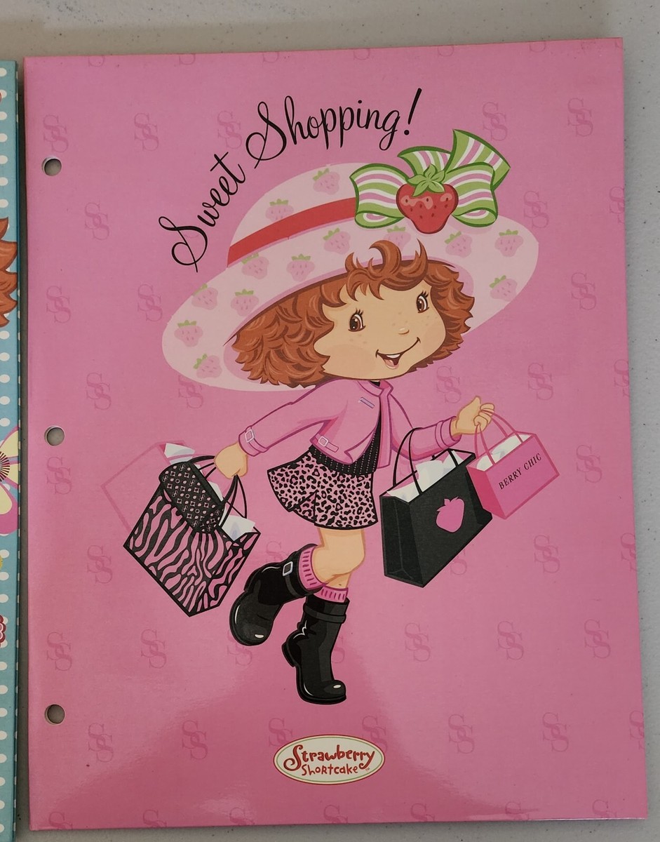 2 Strawberry Shortcake Two Pocket Portfolio Folder American