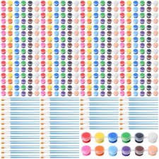 560 Pcs Mini Acrylic Paint Set for Kids 40 Set 12 Colors Washable Paint Strip...