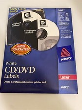 Avery CD/DVD Labels, Laser 5692 - Partially Used zad