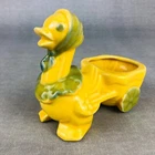 Shawnee USA Pottery Mother Goose Figure pulling a cart Ceramic Planter VTG 1950s