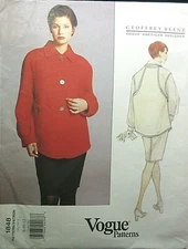 Vogue American Designer Pattern 1848 Geoffrey Beene Size 8-10-12