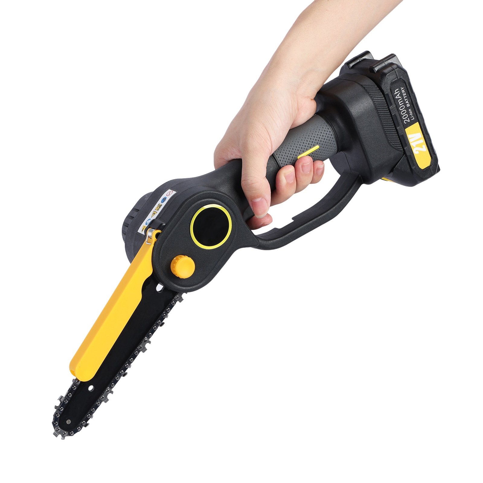 2-in-1 Cordless Brushless Chainsaw & Pole Saw for Tree Trimming