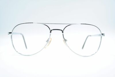 Vintage J.A. ME636 Silber oval Brille Brillengestell eyeglasses NOS