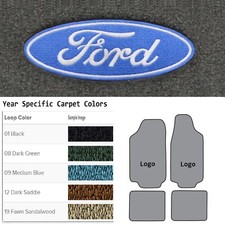 Acc 1971-1973 Ford Pinto Ford In Oval Logo 4pc Loop Floor Mats Acc 1971-1973 Ford Pinto Ford In Oval Logo 4pc Loop Floor Mats