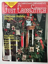 Just Cross Stitch Magazine December 1989 Bonus Christmas Issue Ornaments Gifts