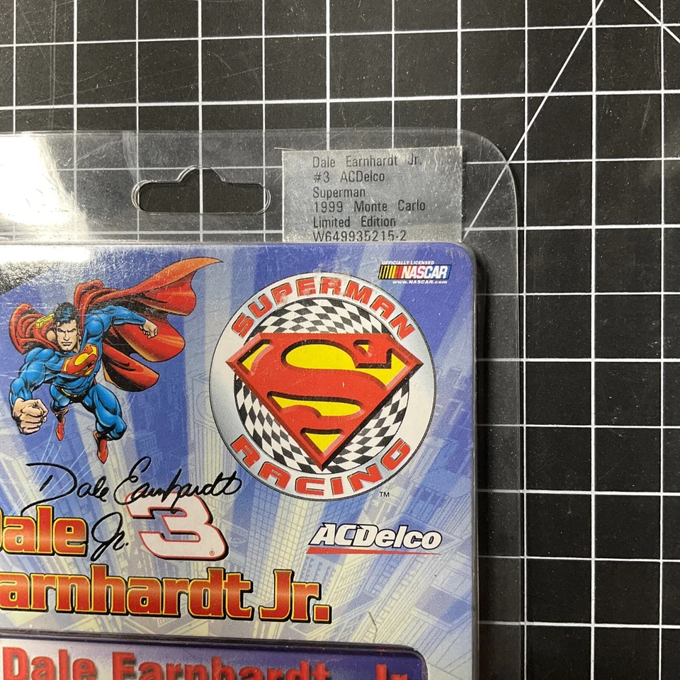 DALE EARNHARDT, JR Superman Racing NASCAR #3 Chevy Monte Carlo 1/64 LTD ED 1999 - Image 2 of 3