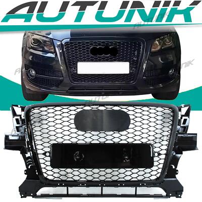 Honeycomb Black Front Grille for Audi Q5 Base/Premium/Plus/Prestige 2009-2012