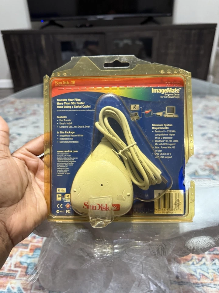 Genuine Vintage Sandisk Imagemate SDDR-31 USB Compact Flash Card Reader New New - Image 2 of 2