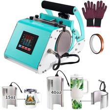 3 in 1 40 OZ Tumbler Heat Press Machine 11 OZ 15 OZ Mug Press Sublimation Mac...