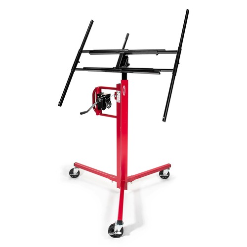 OPEN BOX - Drywall Lift Jack - Panel Lifter Hanging Hoist - 11' Red