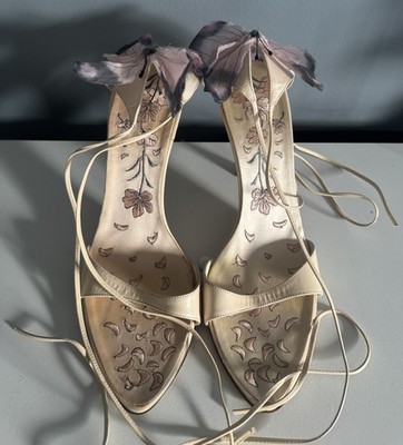 Giuseppe Zanotti Vicini Vintage Lace Up Butterfly Heels Size 38 | eBay