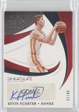 2020 Panini Immaculate Past and Present Signatures 92/99 Kevin Huerter Auto s5q