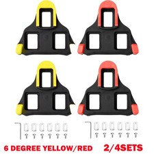 2/4 Set 6 Degree Float Road Bike Pedal Cleats Set For Shimano SM-SH11 SPD-SL NEW