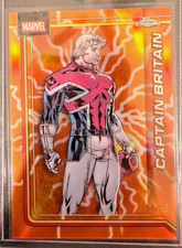 2026 Topps Chrome Marvel Captain Britain Orange Refractor #20 SP 24/25 Rare