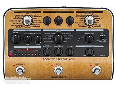 ZOOM Acoustic Creator AC-3 Preamp for Acoustic Guitar from Japan in Box