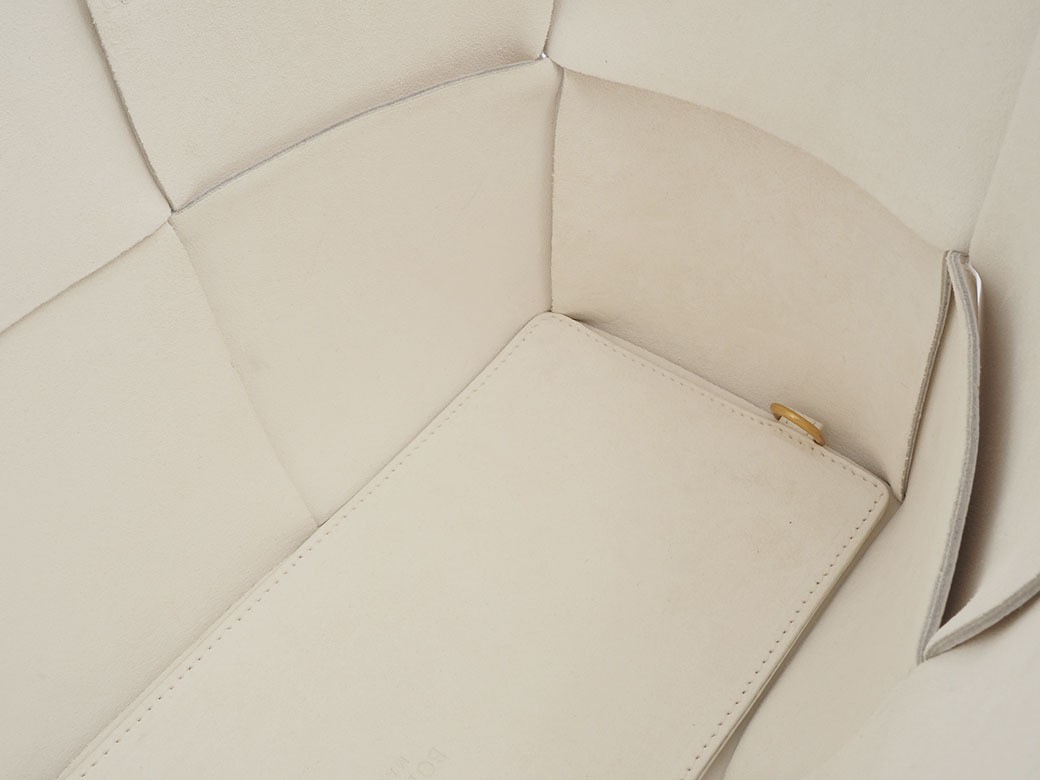 Bottega Veneta Small Arco Tote Bag White Leather Excellent Condition thumbnail 7