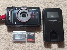 OLYMPUS STYLUS TG-2 Tough 12MP Waterproof Digital Camera W/ Accessories - USED