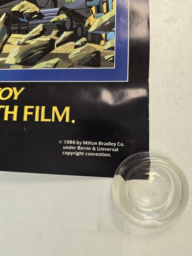 1986 ROBOTIX MOVIE VIDEO POSTER MILTON BRADLEY 34x24 ROBOT POSTER RARE ROLLED - Picture 3 of 8