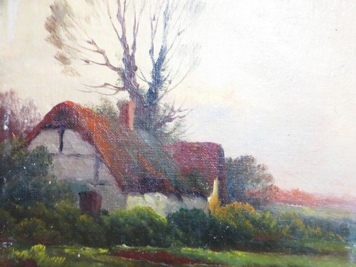 Paar gerahmte viktorianische Landschaftsszene Gemälde von Augustus Spencer - Bild 4 von 23